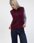 Weste mit Reißverschluss im Detail