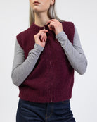 Weste mit Reißverschluss im Detail