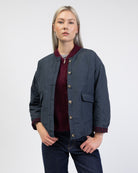 Gesteppte Jacke mit Knopfleiste von vorne