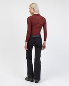 Body mit floralen Muster von hinten