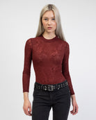 Body mit floralen Muster von vorne