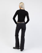 Langarmshirt mit Rundhalsausschnitt von hinten