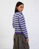 Strickjacke mit Streifen