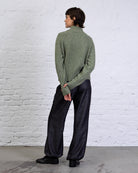 Strukturierte Strickjacke mit Stehkragen