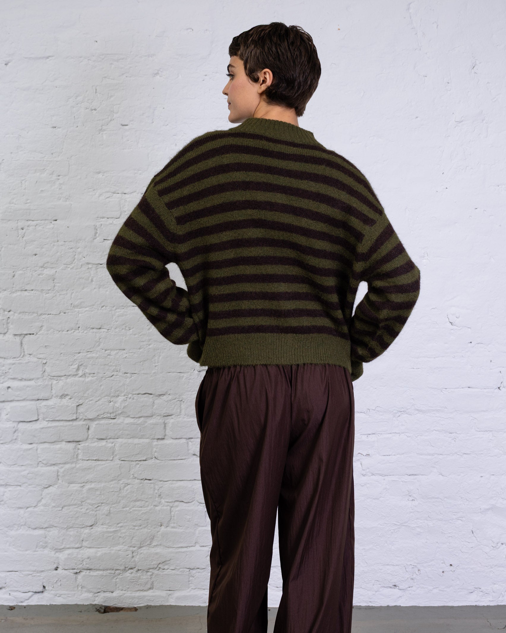 Weiche Strickjacke mit Streifen