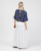 Weites, luftiges Top aus Leinen Mix