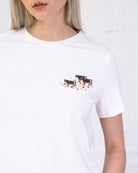 Shirt mit Kuh Stickerei