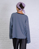 Lockeres Langarmshirt mit Streifen