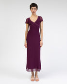 Mesh Maxikleid mit Spitzendetails