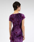 Maxikleid mit Blumenprint aus Samt