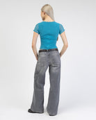 Mesh Shirt mit Spitzendetails