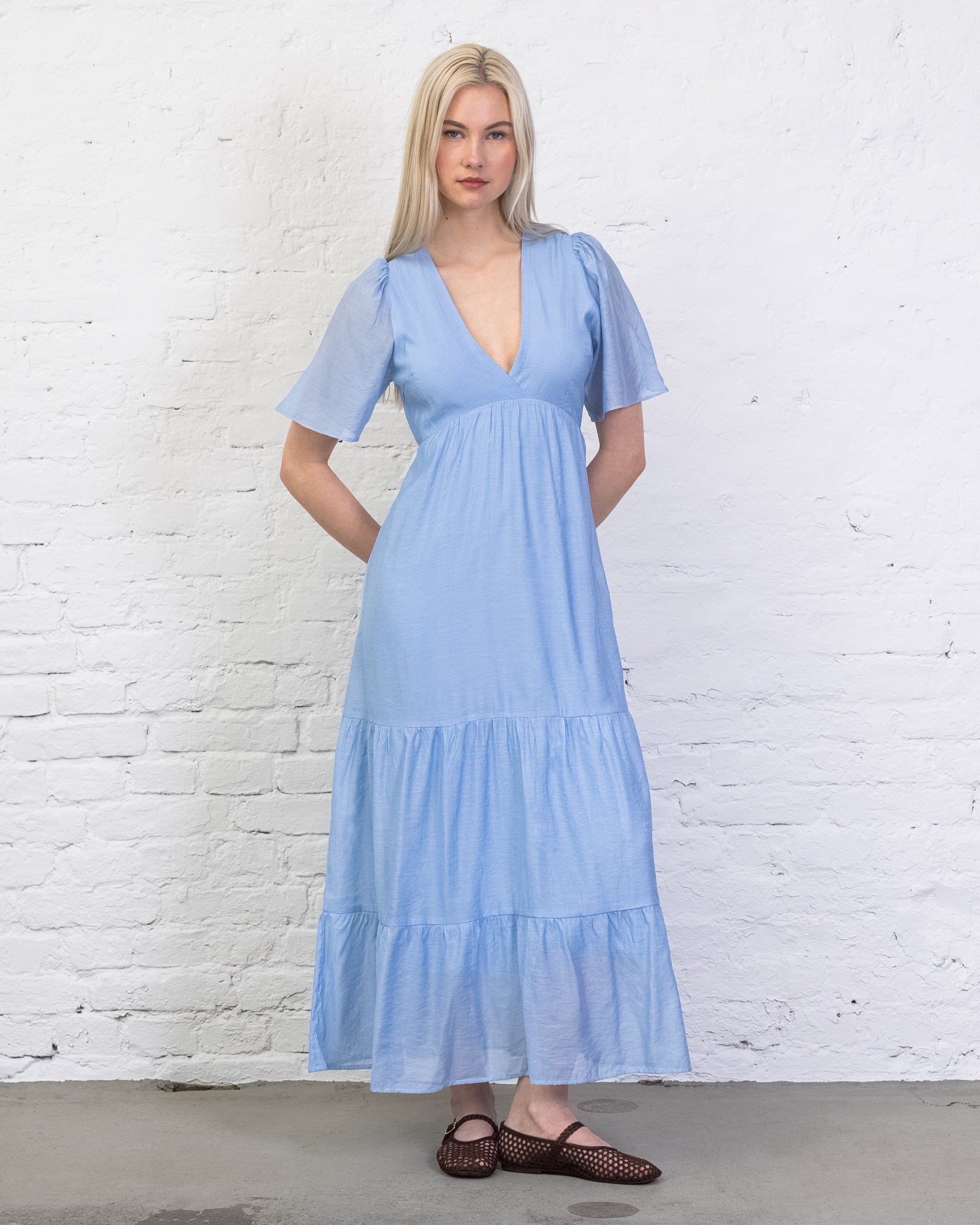 Luftiges Sommerkleid mit Seidenanteil