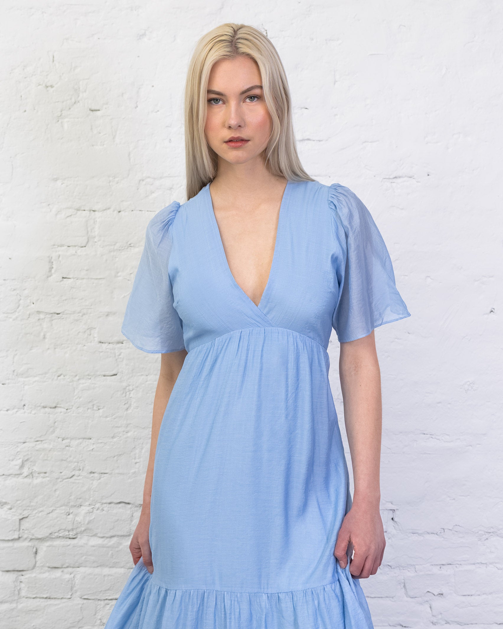 Luftiges Sommerkleid mit Seidenanteil