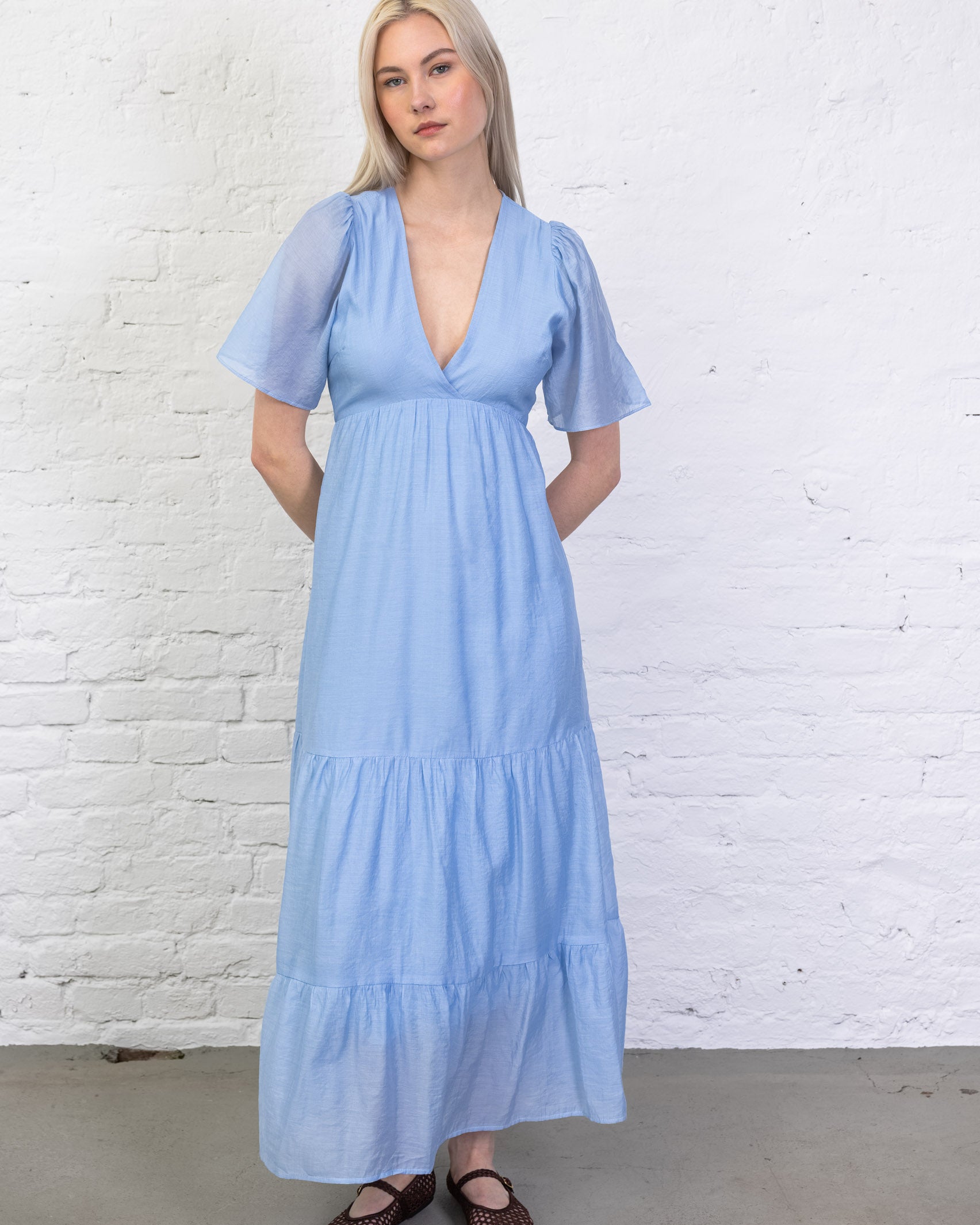 Luftiges Sommerkleid mit Seidenanteil