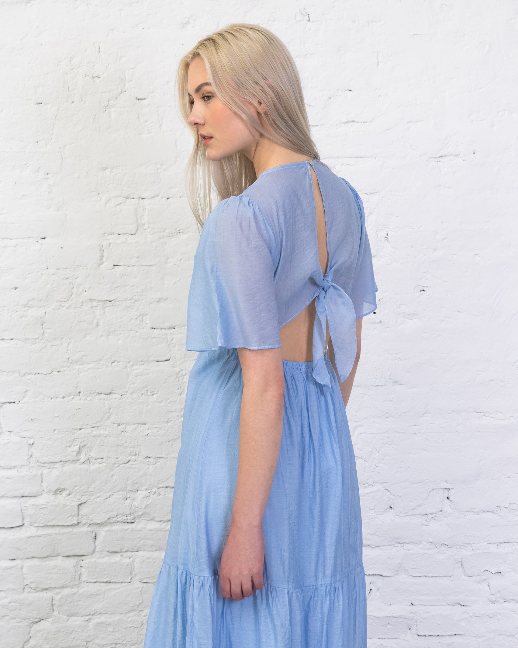 Luftiges Sommerkleid mit Seidenanteil