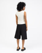 Nadelstreifen Weste mit V-Ausschnitt