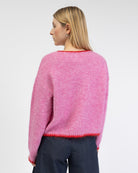 Strickjacke mit Bindebändern