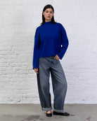 Weicher Pullover mit Stehkragen