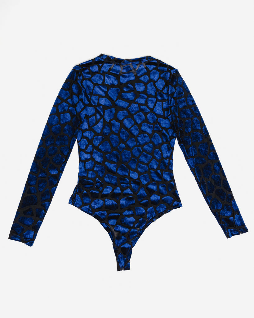 Body mit Giraffenprint aus Samt - Broke + Schön