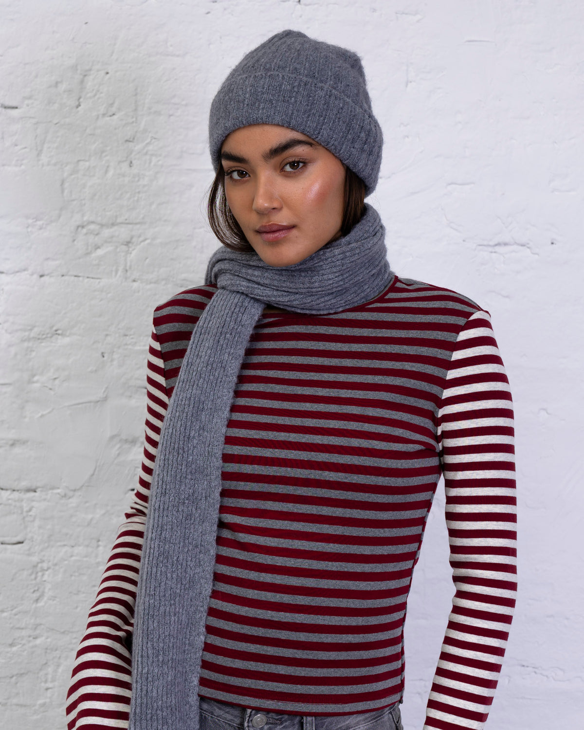 Klassische Strickmütze