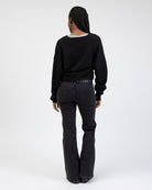 Wickelpullover mit V-Ausschnitt