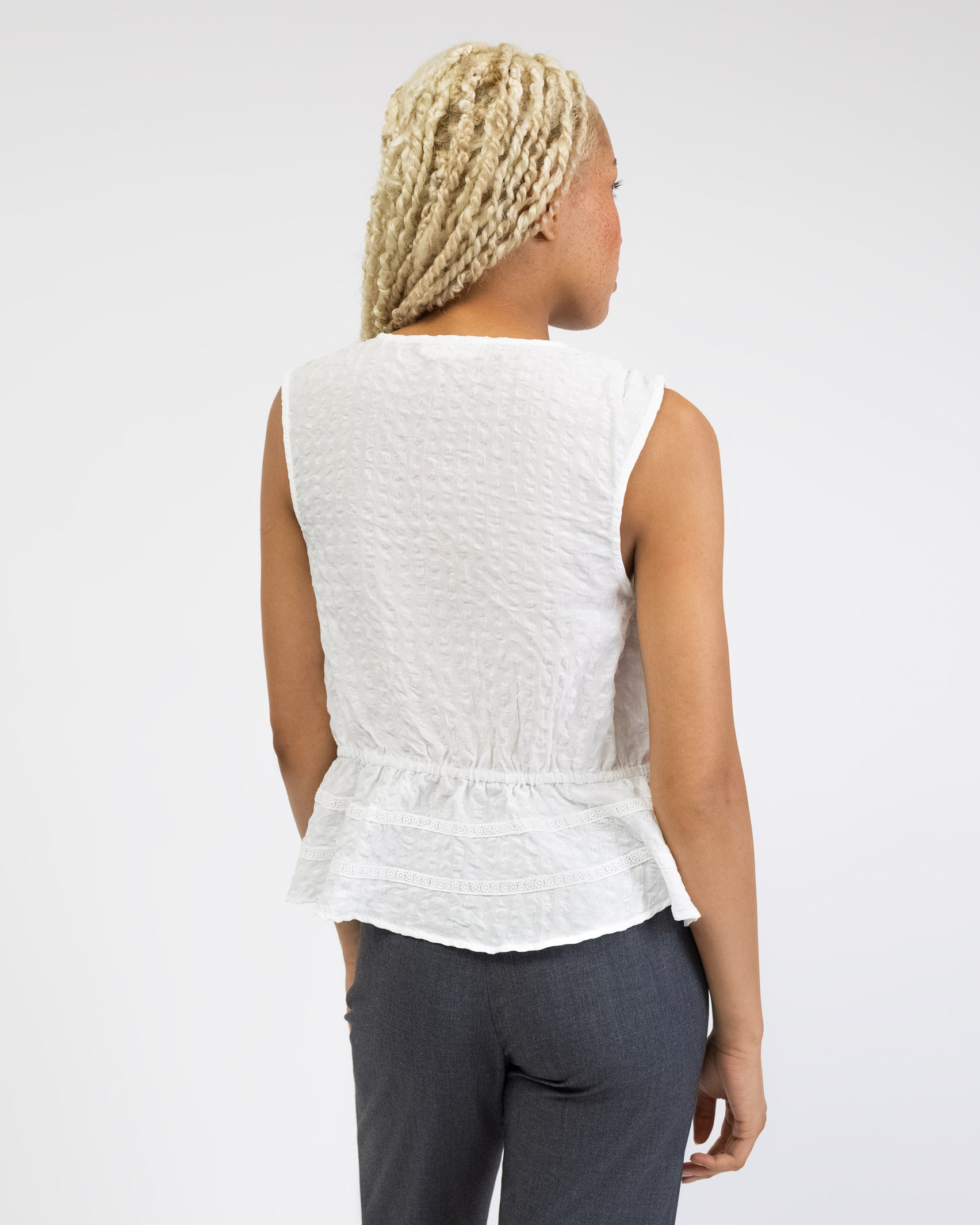 Ärmellose Boho Bluse