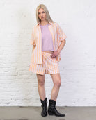 Bluse mit sommerlichen Streifen