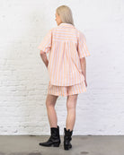Bluse mit sommerlichen Streifen