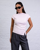 Shirt mit asymmetrischer Knopfleiste