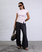 Shirt mit asymmetrischer Knopfleiste
