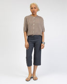 Strickjacke mit kurzen Ärmeln