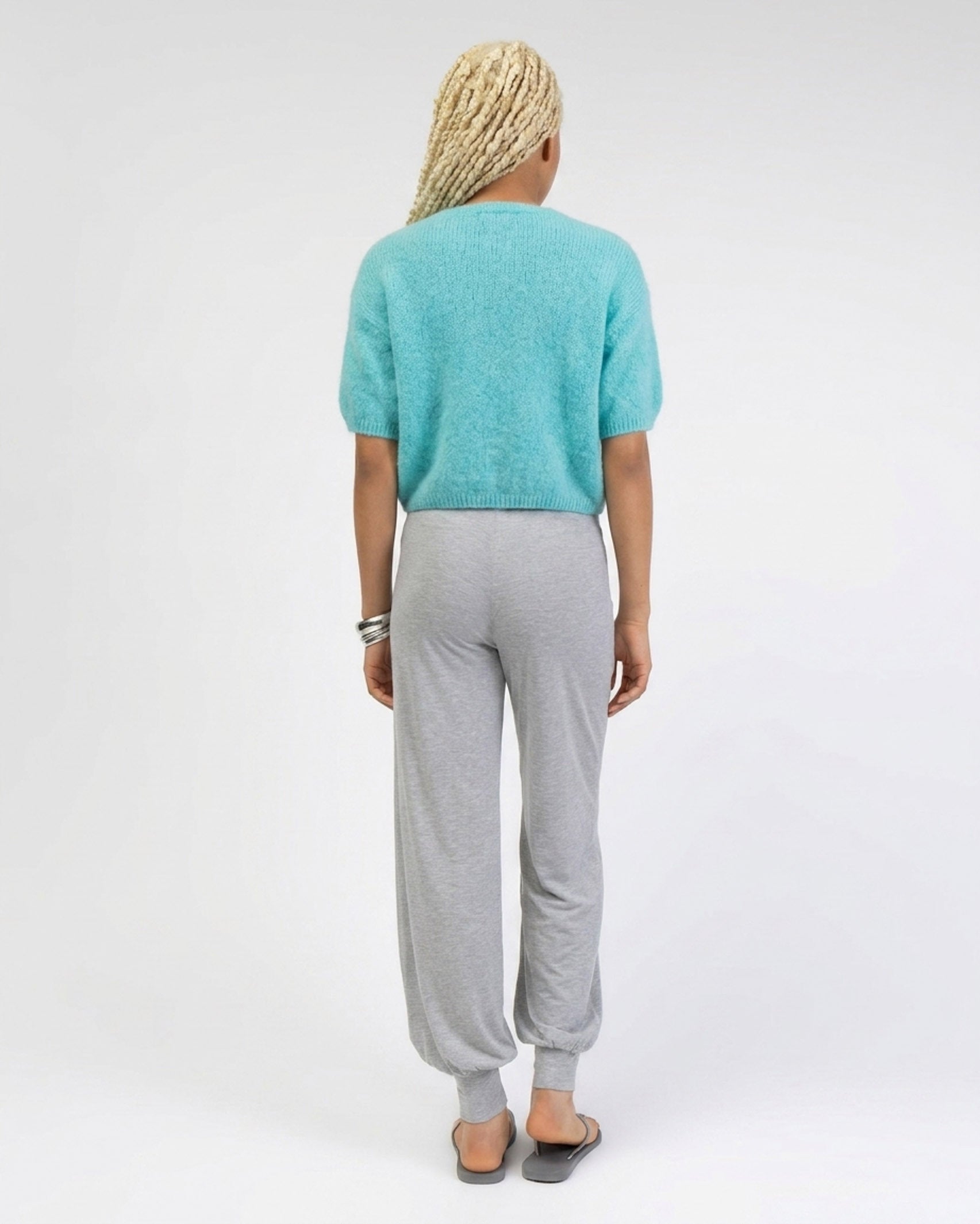 Strickjacke mit kurzen Ärmeln