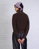 Strukturierte Strickjacke mit Doppel-Reißverschluss