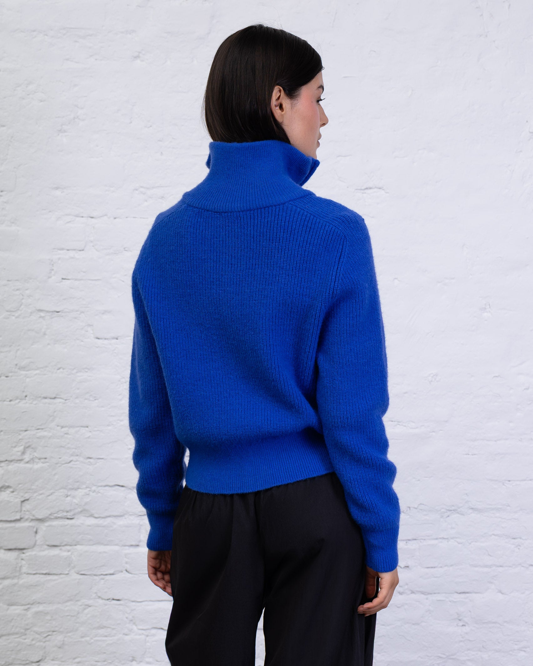 Strukturierte Strickjacke mit Doppel-Reißverschluss