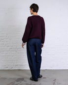 Weiche einfarbige Strickjacke
