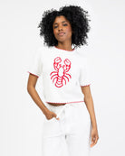 Strickshirt mit Lobsterprint