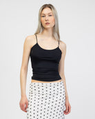 Schwarzes Basic Trägertop