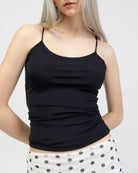 Schwarzes Basic Trägertop