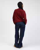 Strickjacke mit Stehkragen