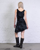 Minikleid mit Blumenprint aus Samt