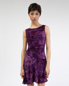 Minikleid mit Blumenprint aus Samt