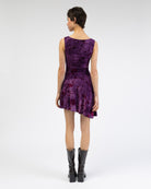 Minikleid mit Blumenprint aus Samt
