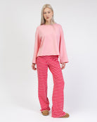 Gestreifte Hose aus Sweatstoff