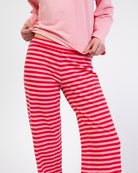 Gestreifte Hose aus Sweatstoff