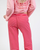 Gestreifte Hose aus Sweatstoff