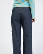 Raw Denim Jeans in Wickeloptik