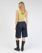 Jeans Shorts mit Schnallendetails