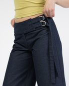 Jeans Shorts mit Schnallendetails