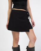 Minirock in Wickeloptik