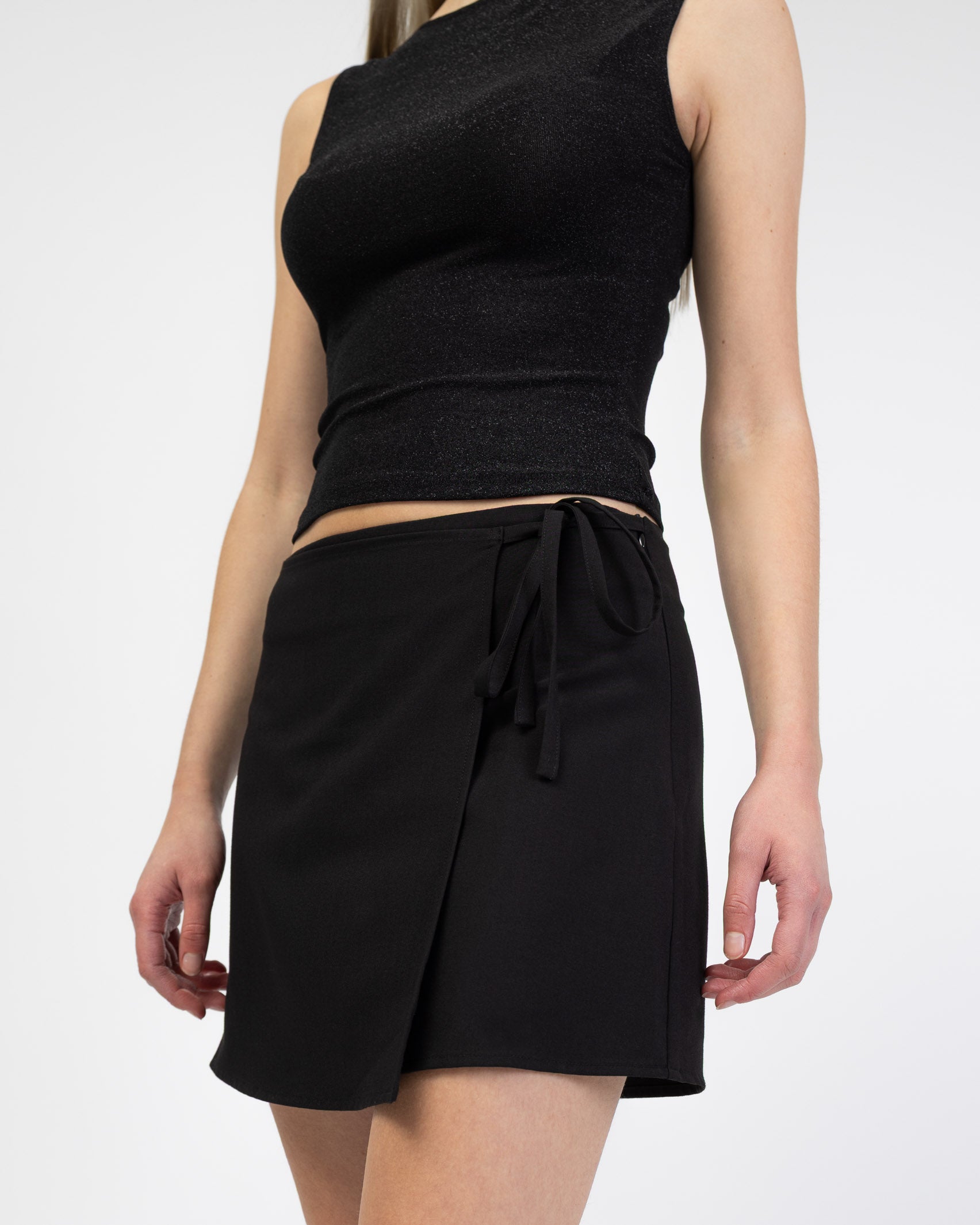 Minirock in Wickeloptik